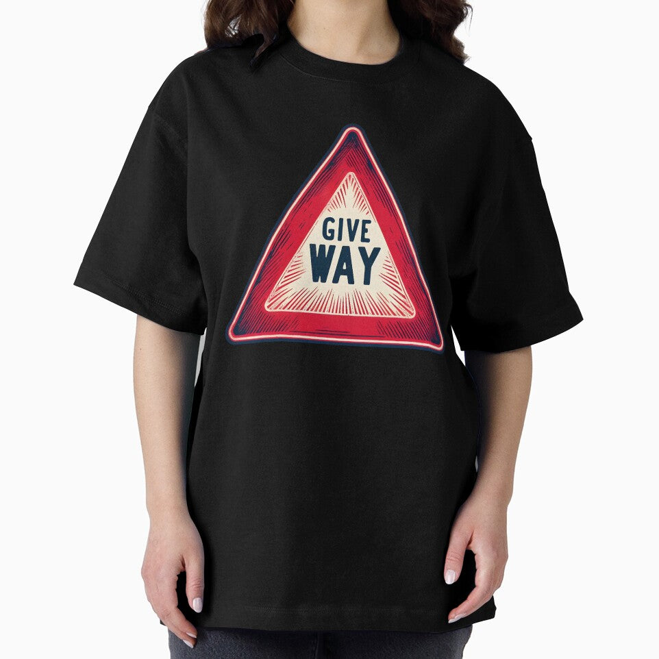 Give way streetart (triangle upside down version) by Inkstorm-London