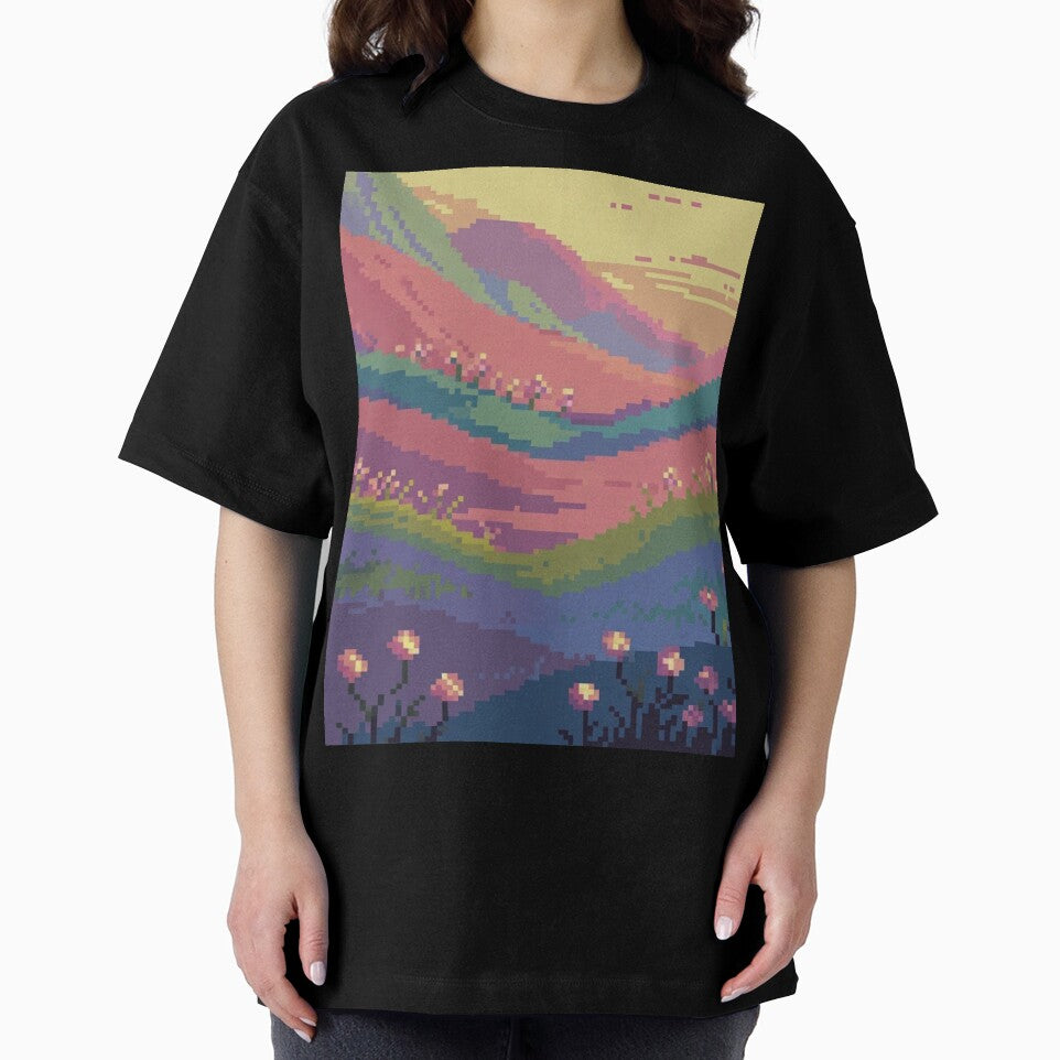 Pastel Pixel Gaming Landscapes – Retro Aesthetic Posters & Totes by sam54796
