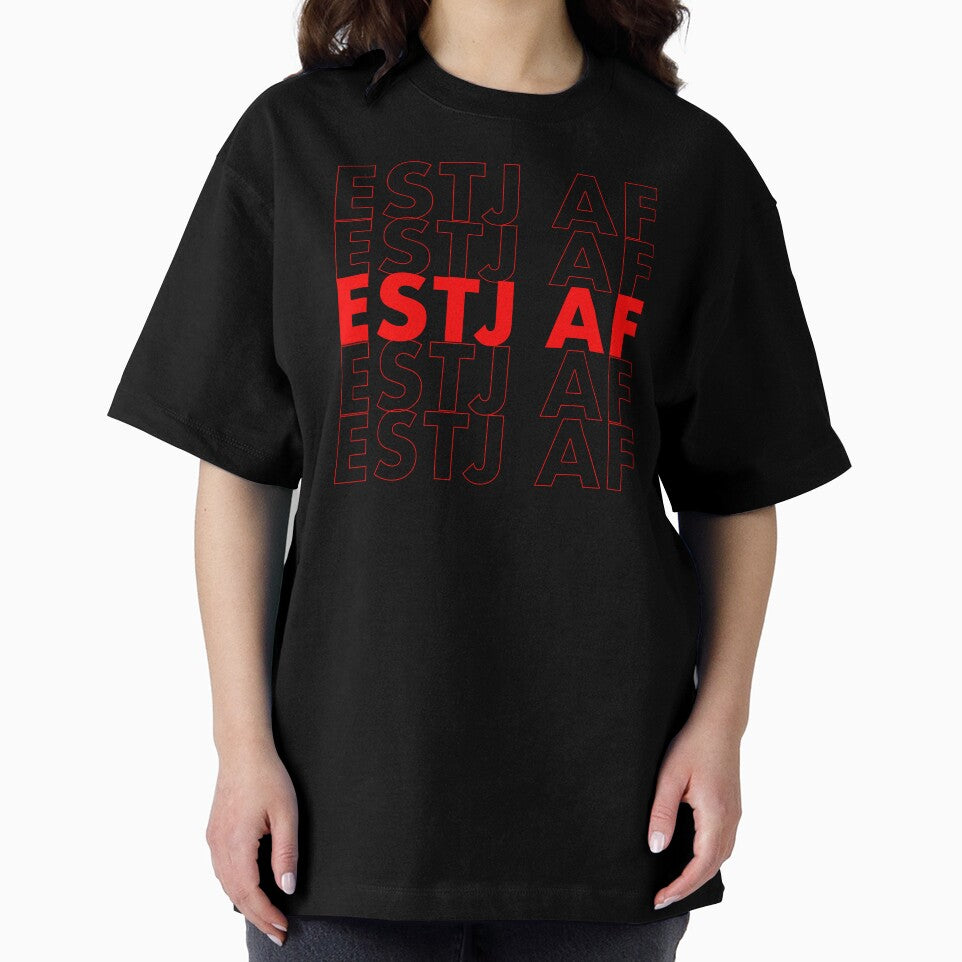 ESTJ AF Red Personality MBTI Funny Shirt by FanaticTee