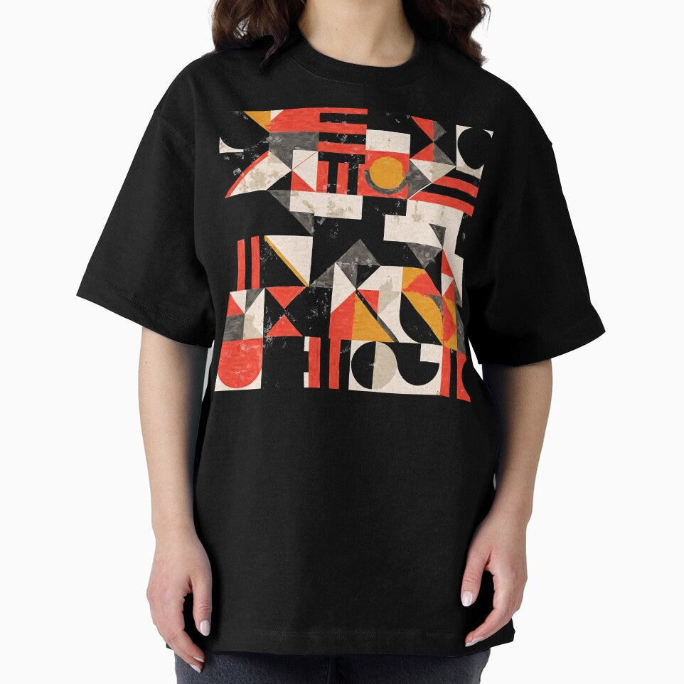 Mid-Century Modern Bauhaus Grunge-Inspired Abstract Design by DEC02