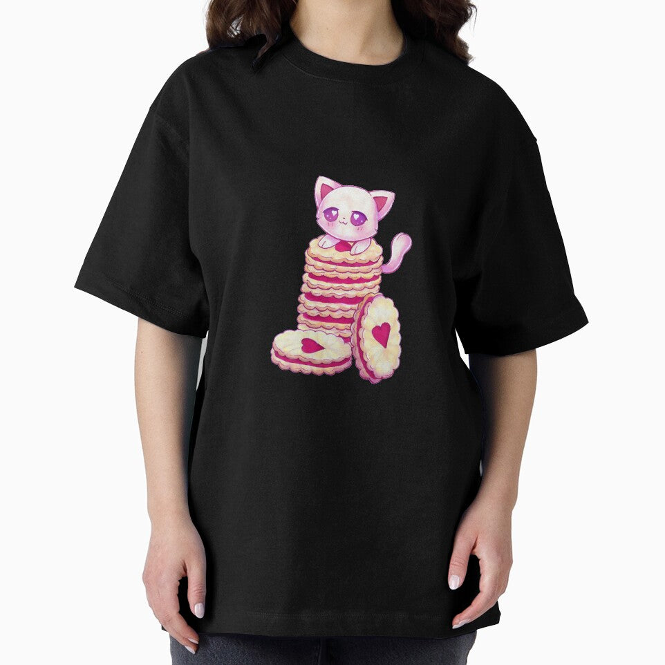 Kawaii Cat with Jam Biscuits by DesignsByHumbug