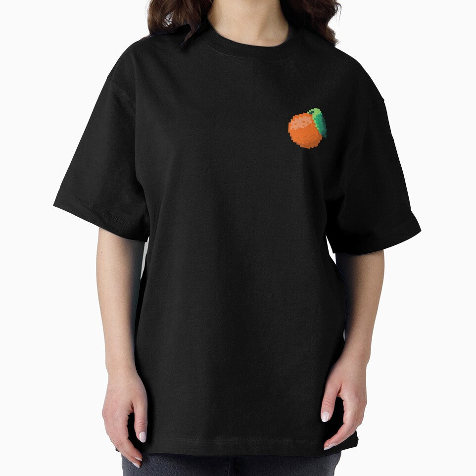 Pixel Mandarin - pixel food art by LittleFoodShop