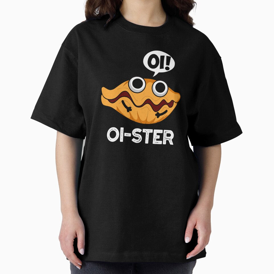 Oister Funny Animal Oyster Pun (Dark BG) by punnybone