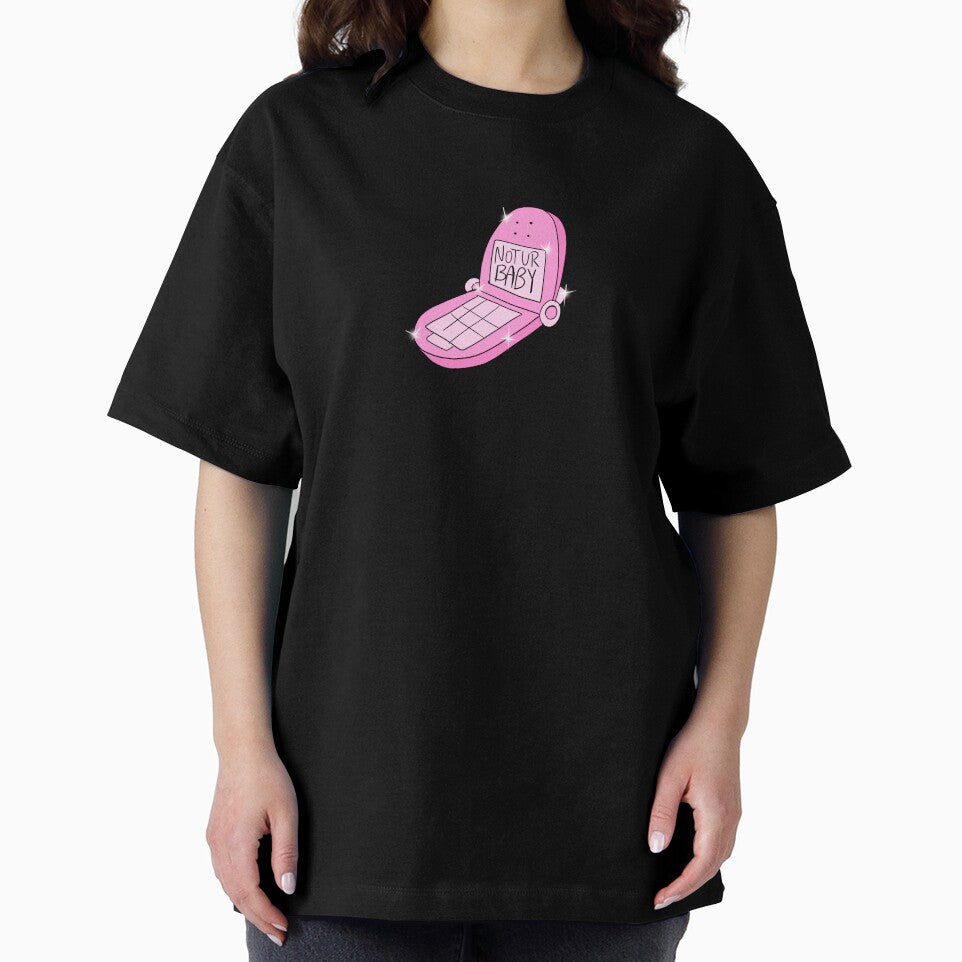 Not Ur Baby Flip Phone (pink) by gross-girl99