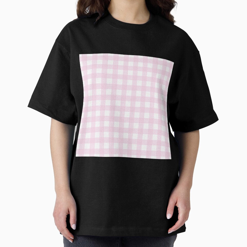 Soft Pink And White Stripe Check Plaid Pattern by IZiets