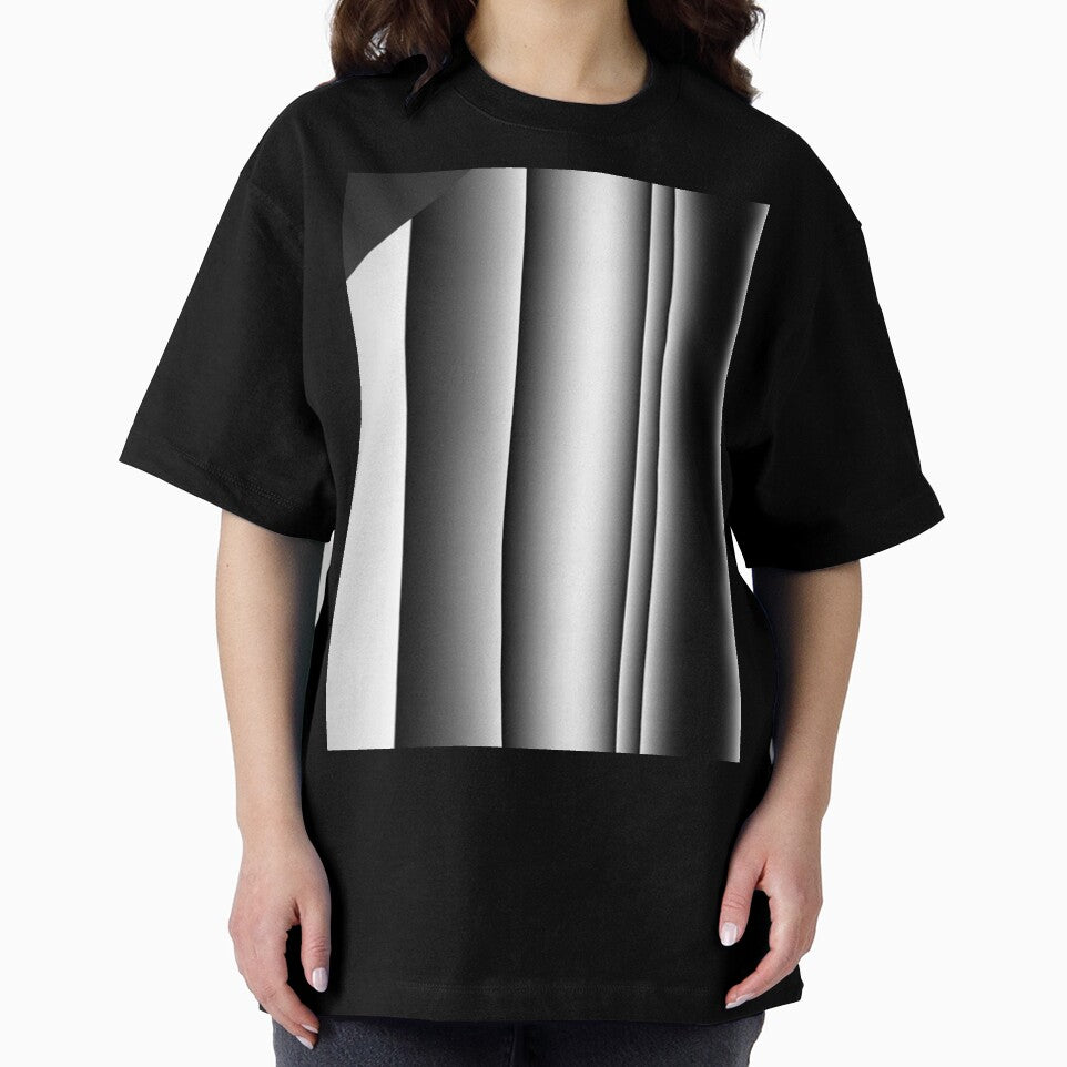 CONTEMPORARY BLACK AND WHITE AND GREY FRACTURED STRIPE by ozcushionstoo