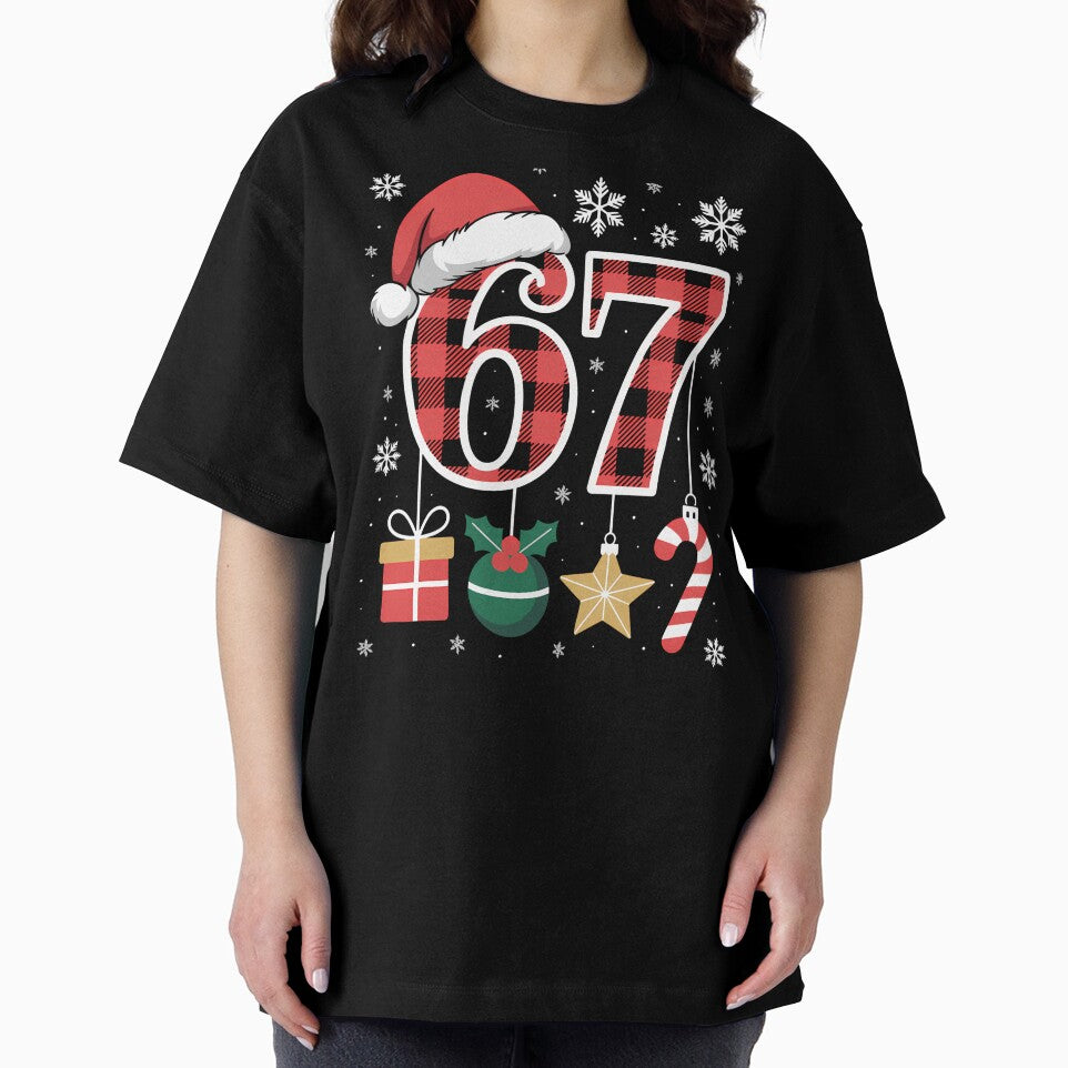 67 Shirt Funny Meme Six Seven Xmas Christmas Decoration by grumpzara