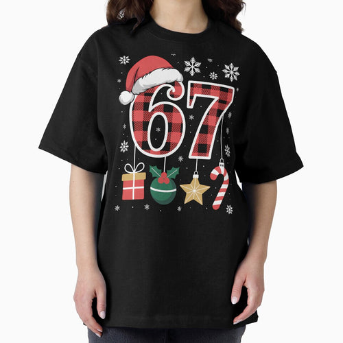 67 Shirt Funny Meme Six Seven Xmas Christmas Decoration by grumpzara