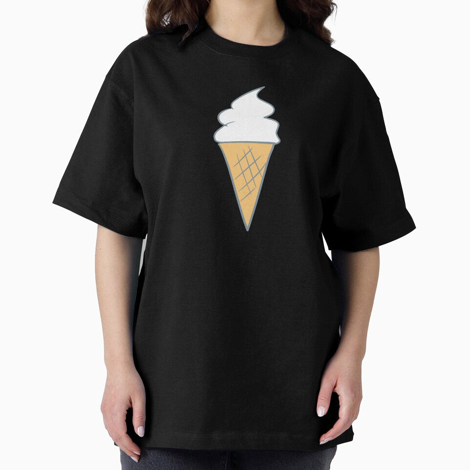 Soft-Serve Cartoon Style Vanilla 99 Ice Cream Green by Karen Ekdahl