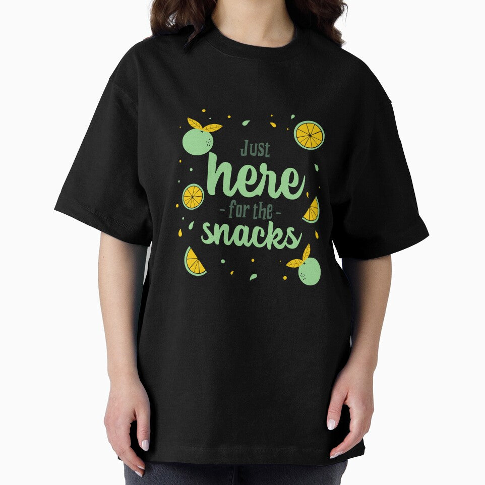Just Here for the Snacks Food And Recipe T-shirt by LamountTees