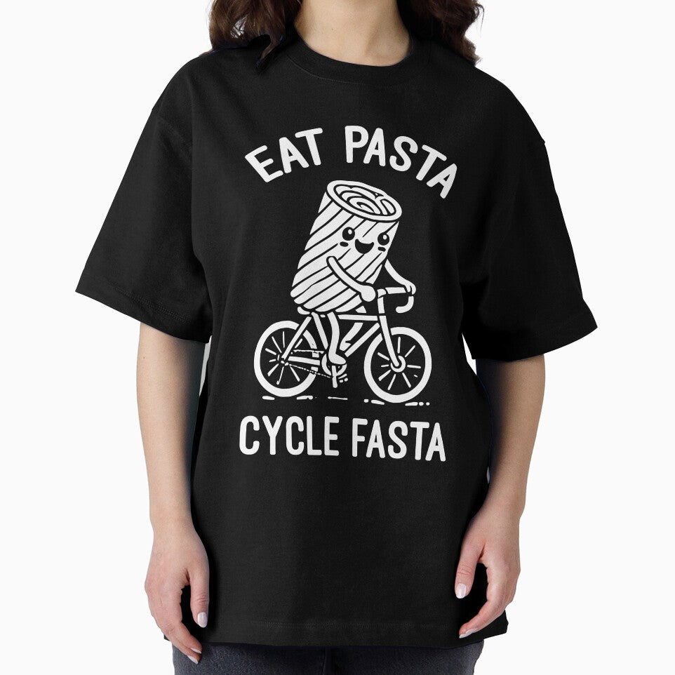 Eat Pasta Cycle Fasta – Cute Funny Pasta Biker Cyclist by chantastical