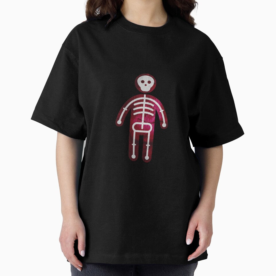bathroom man symbol with bones and skeleton by mirrorimages