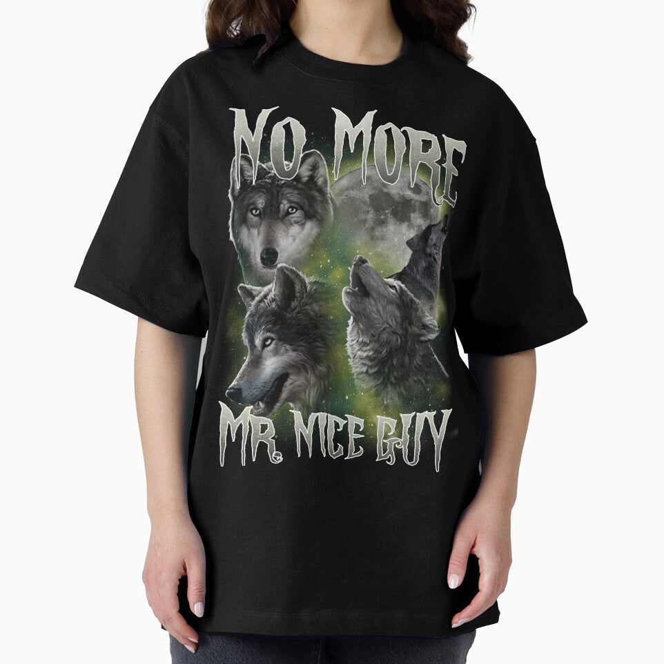 No More Mr Nice Guy Funny Wolves Meme by MemishDesign