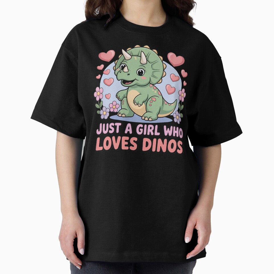 Cartoon Dinosaur, Just A Girl Who Loves Dinos by graphic-genie