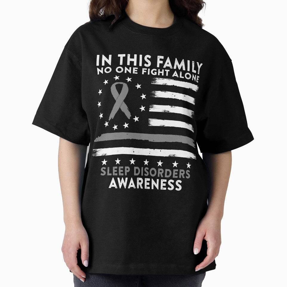In This Family No One Fights Sleep Disorders Alone American Betsy Ross Flag by deputylove