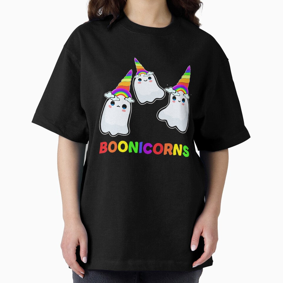 BOONICORNS cute kawaii rainbow unicorn Halloween ghosts trio by Rabbitti