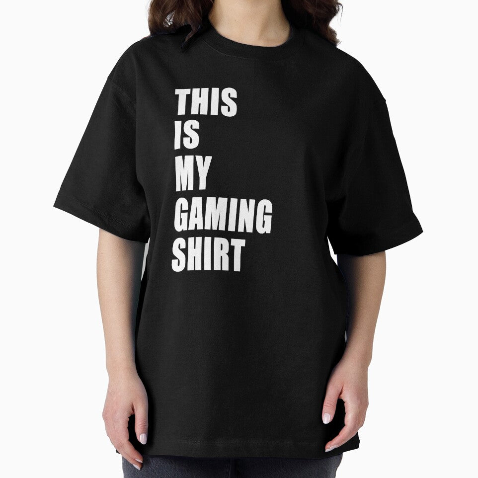 This Is My Gaming Shirt Funny Nerd Gamer Dad Joke Design Whit Text by Jason Gilbert