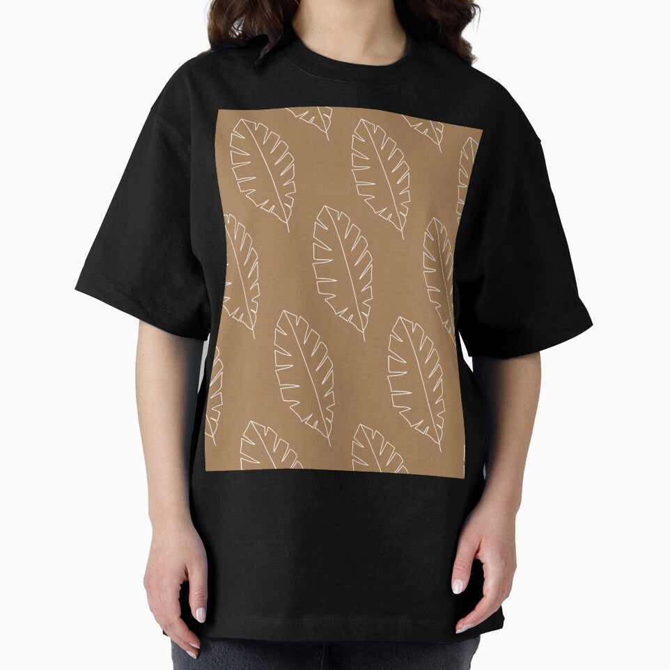 Minimalist Floral Leaf Pattern Earth Toned by SoloTravelerSt