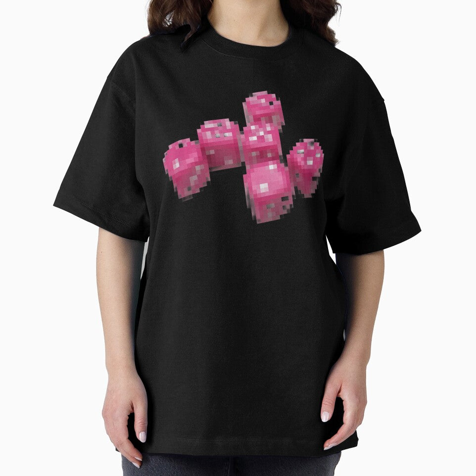 y2k pink pixel dice sticker by cadetgallery