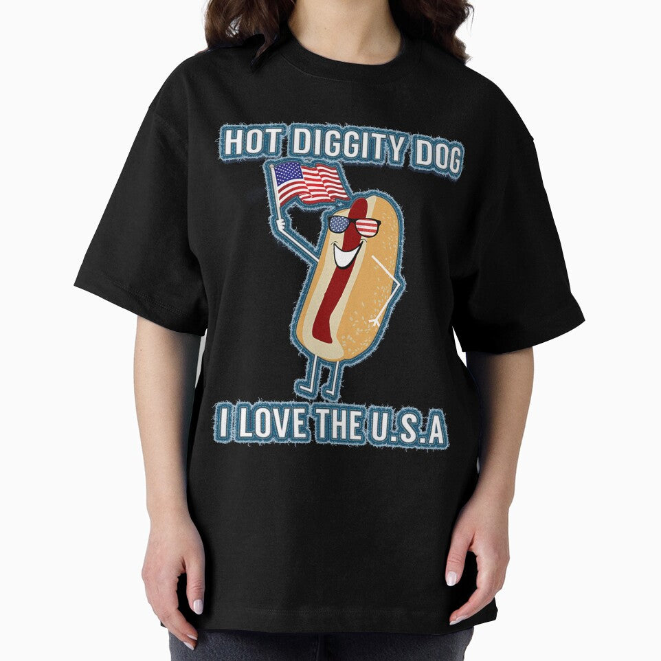 4th of July Memorial Day  Hot Dog USA Premium by alimuson