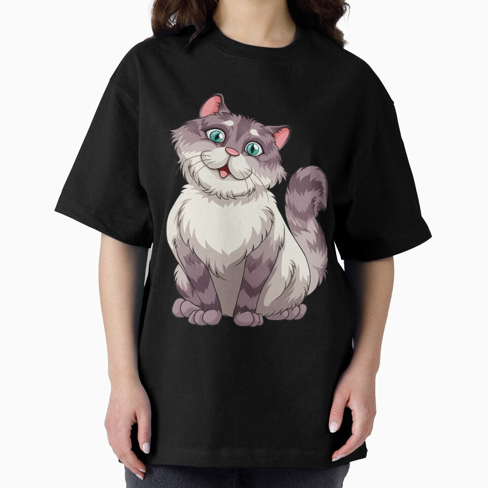 Funny Cat Pattern, Cute Cat Sweatshirt, by Ristinga