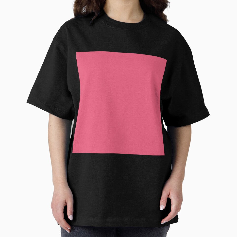 Plain Solid Color Pink Magenta French Rose Pink (M80 Y30) by mimihuang creations