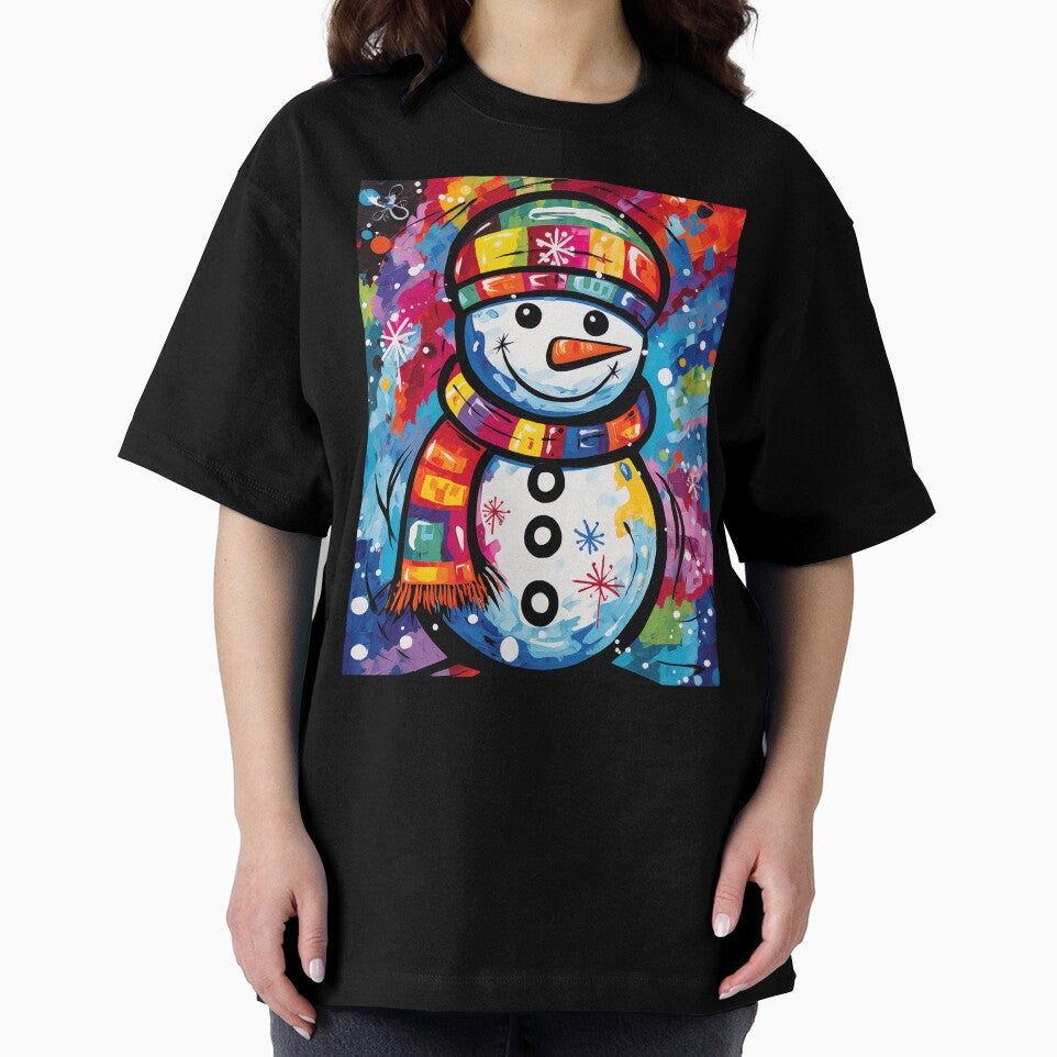 Hippie Snowman Pop Art Style by MCGrafxStudio