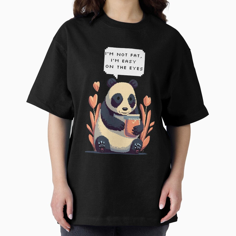 I'm not fat, I'm easy on the eyes, Panda Bear | Pixel Style by CircinusStore