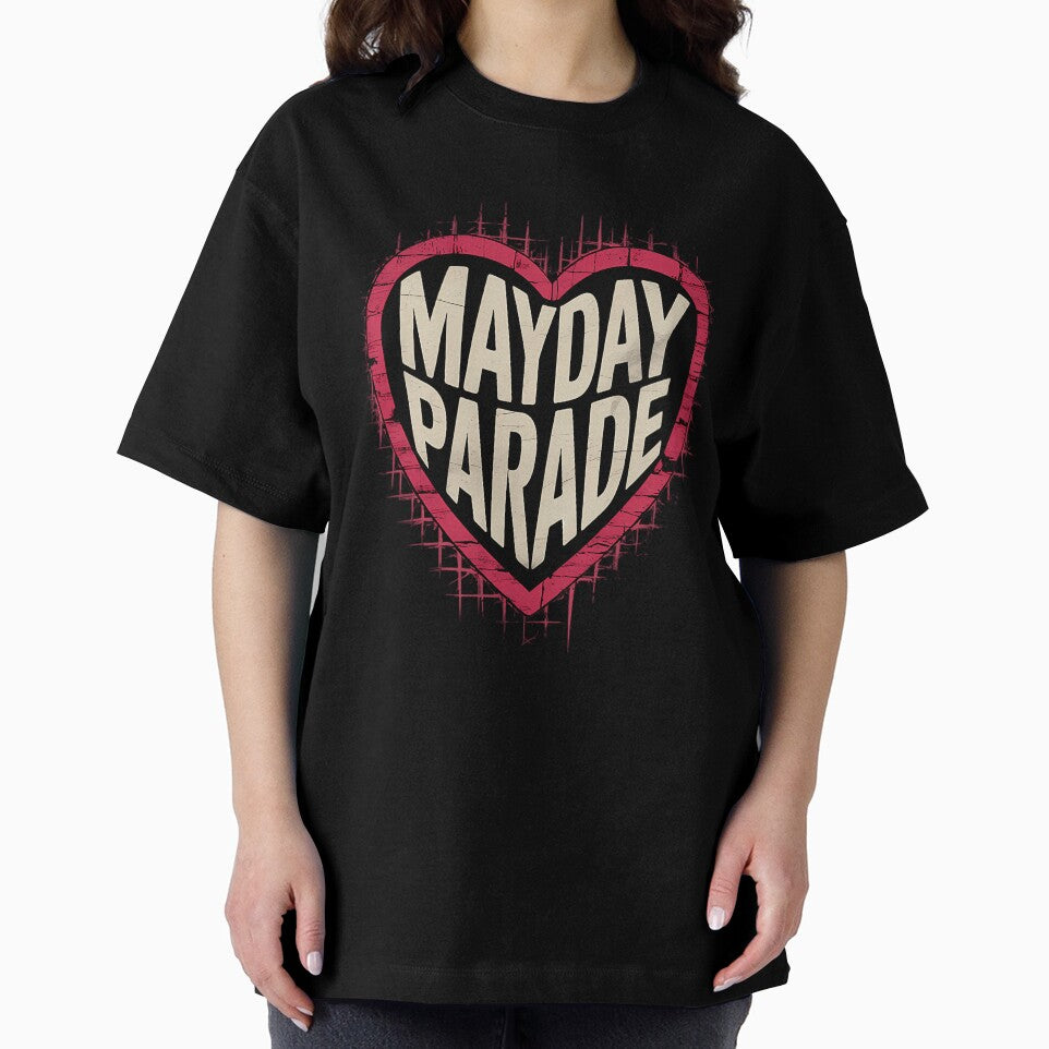 Four Pink Silhouette Woman Grunge Band Mayday Parade by ananimyim
