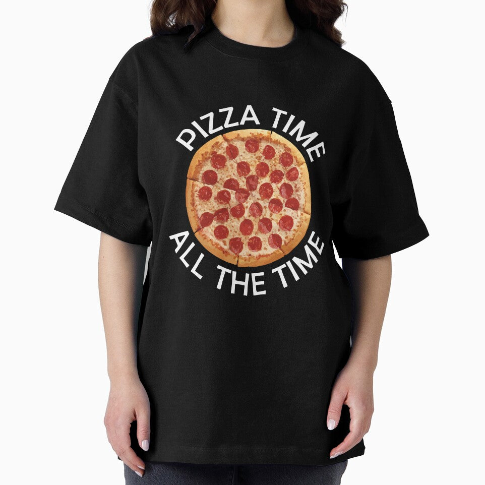 Pizza Time All The Time Funny Pizza Quote by theshirtinator