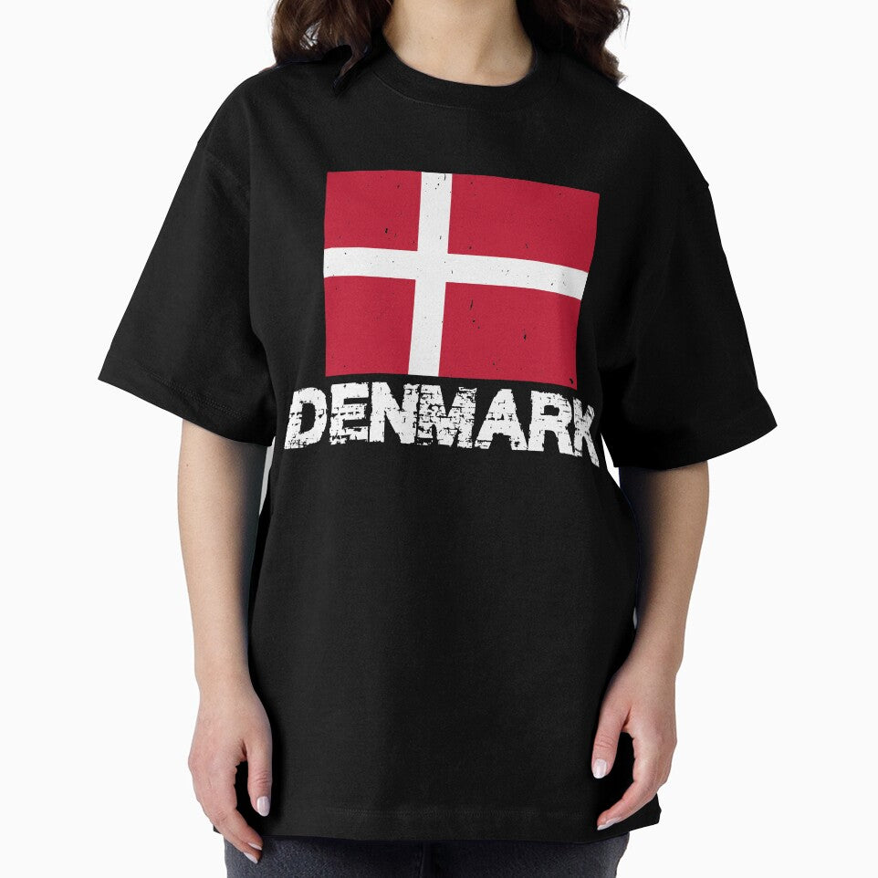 Denmark Flag T-Shirt for Men and Women by AllStarMerch