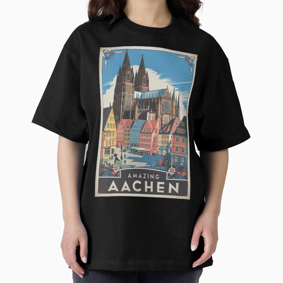 Aachen Vintage Travel Poster by TravelerRat