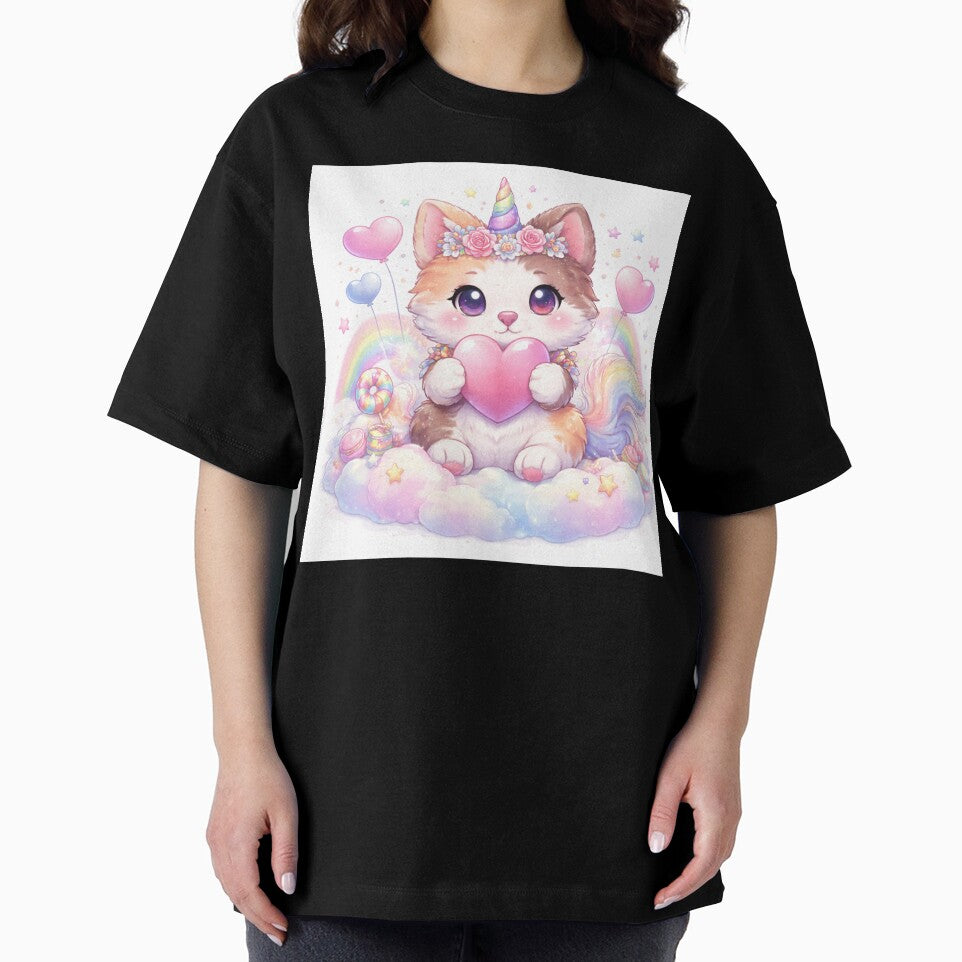 Kawaii Unicorn Kitten – Cute Magical Pastel Fantasy by kimkosovo