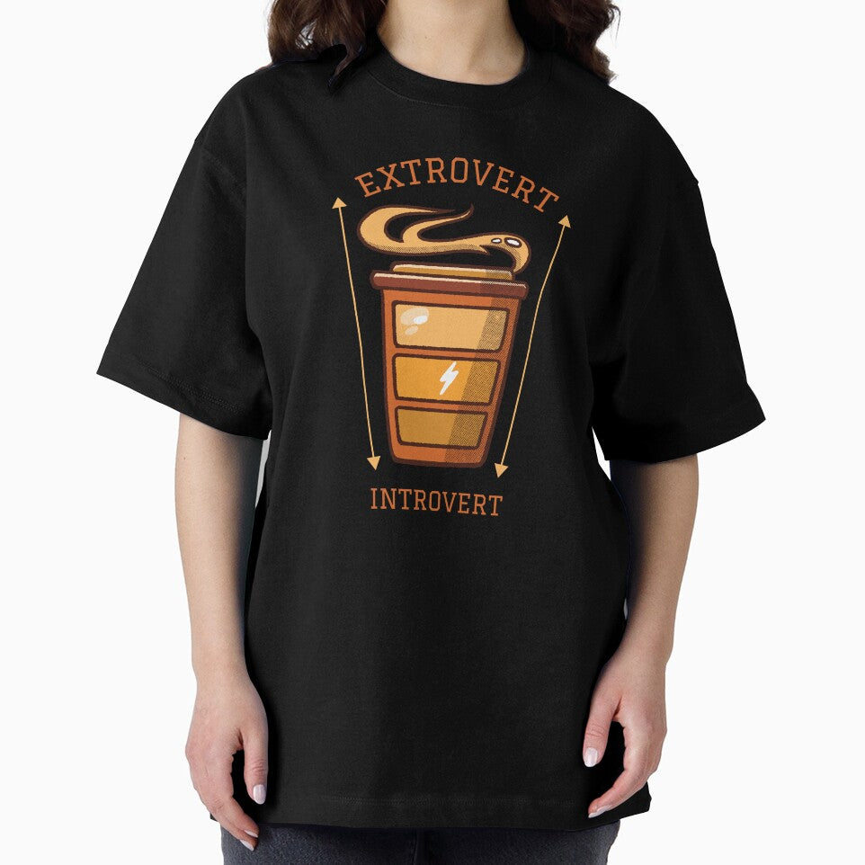 Introvert Extrovert Scale Bases On Coffee Level by artado