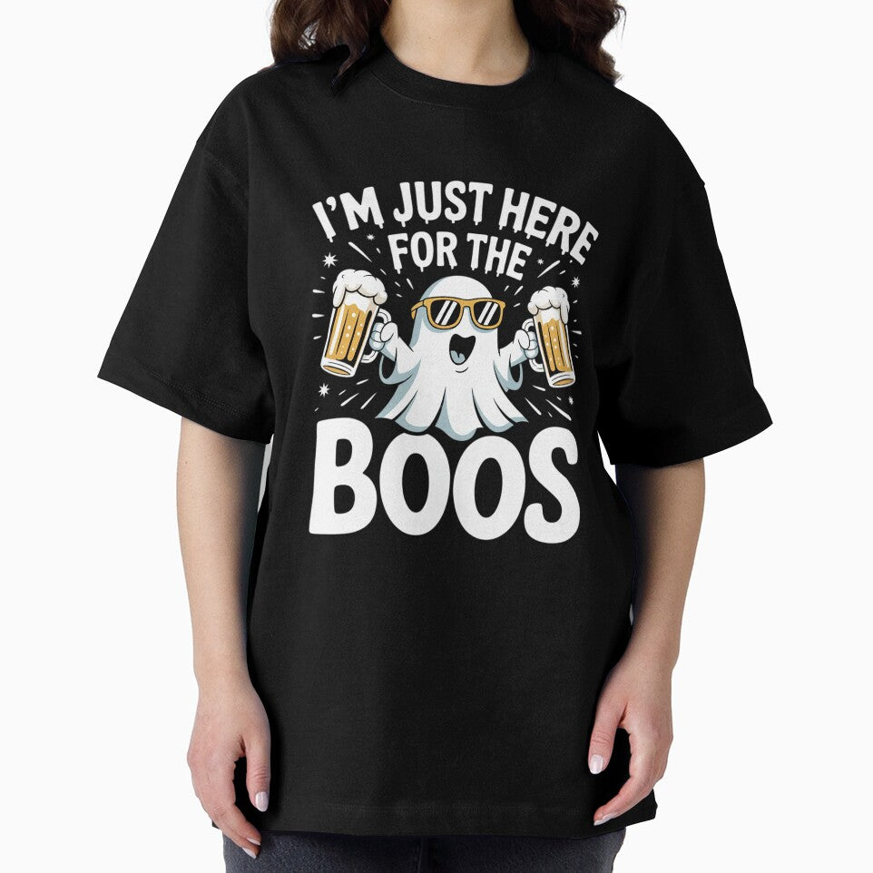 I'm Just Here For The Boos Halloween Ghost Beer Crew men by KotexTemu