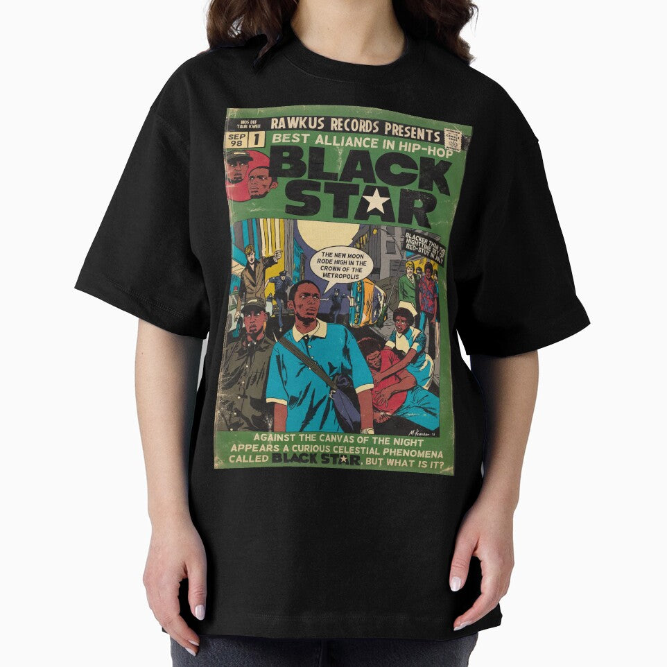 black Star Comic Book Cover | hip Hop Album Cover by Zuriel Hargrove