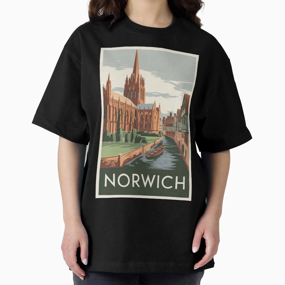 Norwich Vintage Travel Poster by TravelerRat