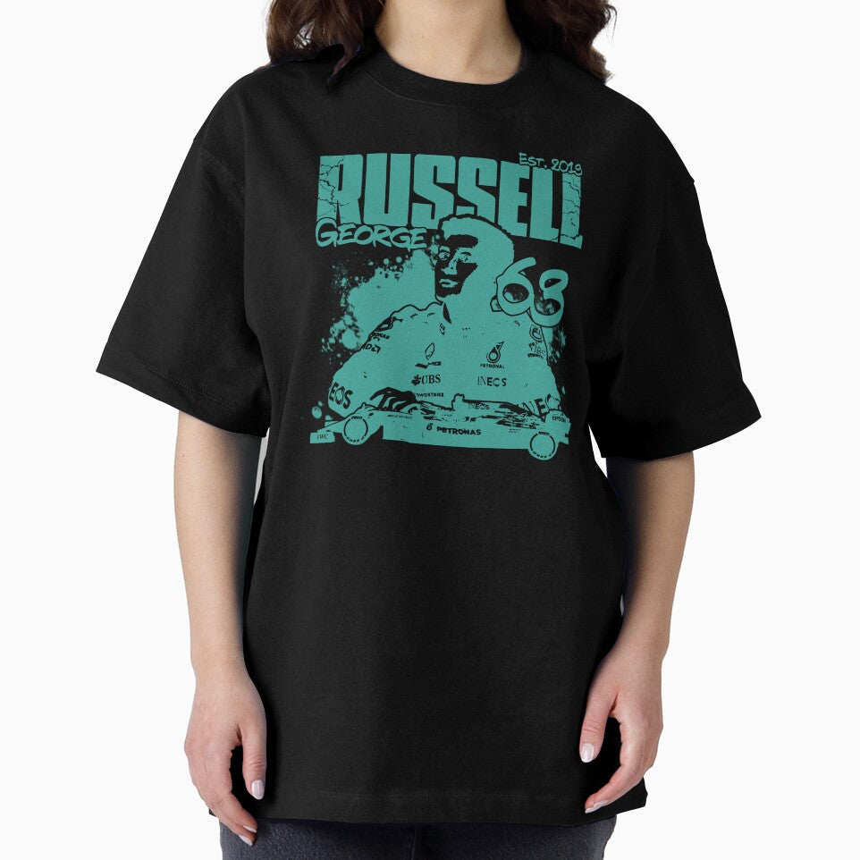 George Russell Grunge F1 Shirt Design by TonsOfTunes
