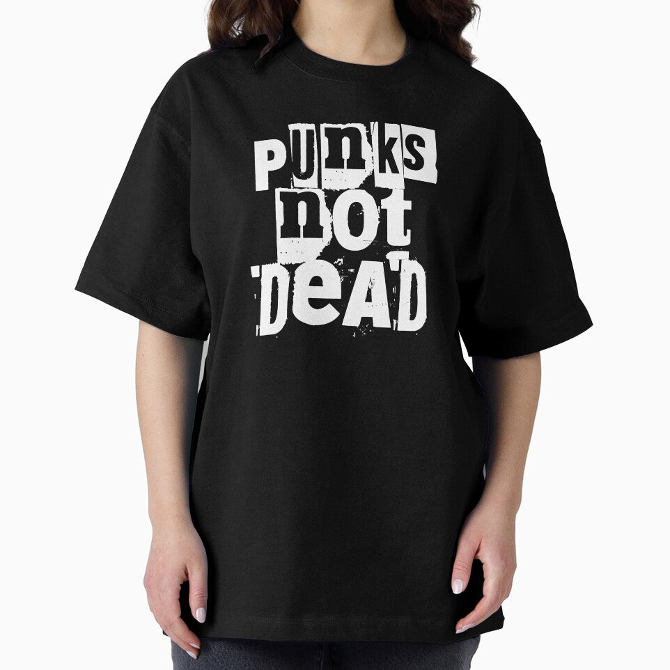 Punks Not Dead Stencil by Ikaroots