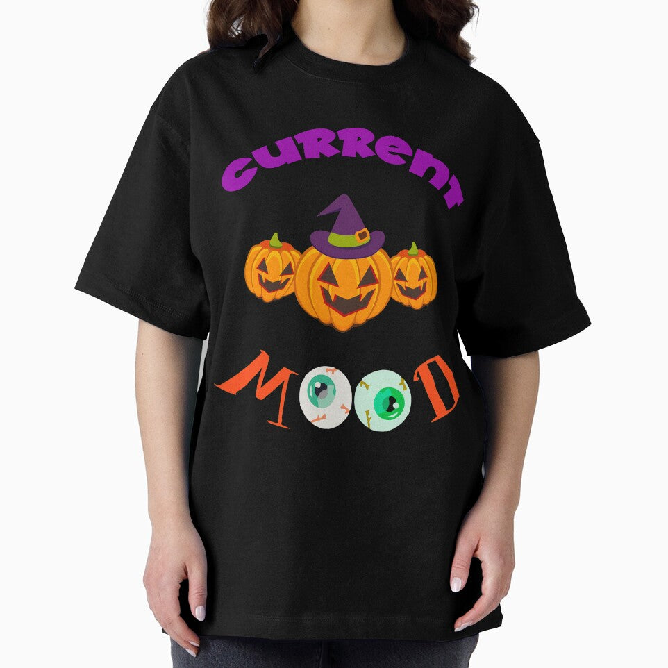 Halloween Pumpkin Current Mood Spoop Novelty Shirt by Bendthetrend