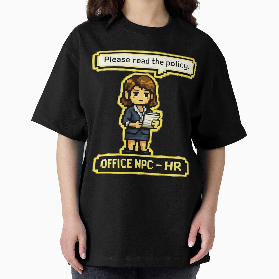 Office NPC - HR Edition Pixel Art Humor Design by HumanMess