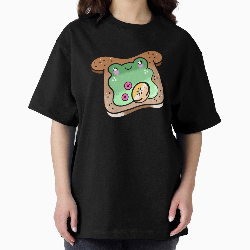 Cute adorable Kawaii froggy bread cartoon by Quacktails