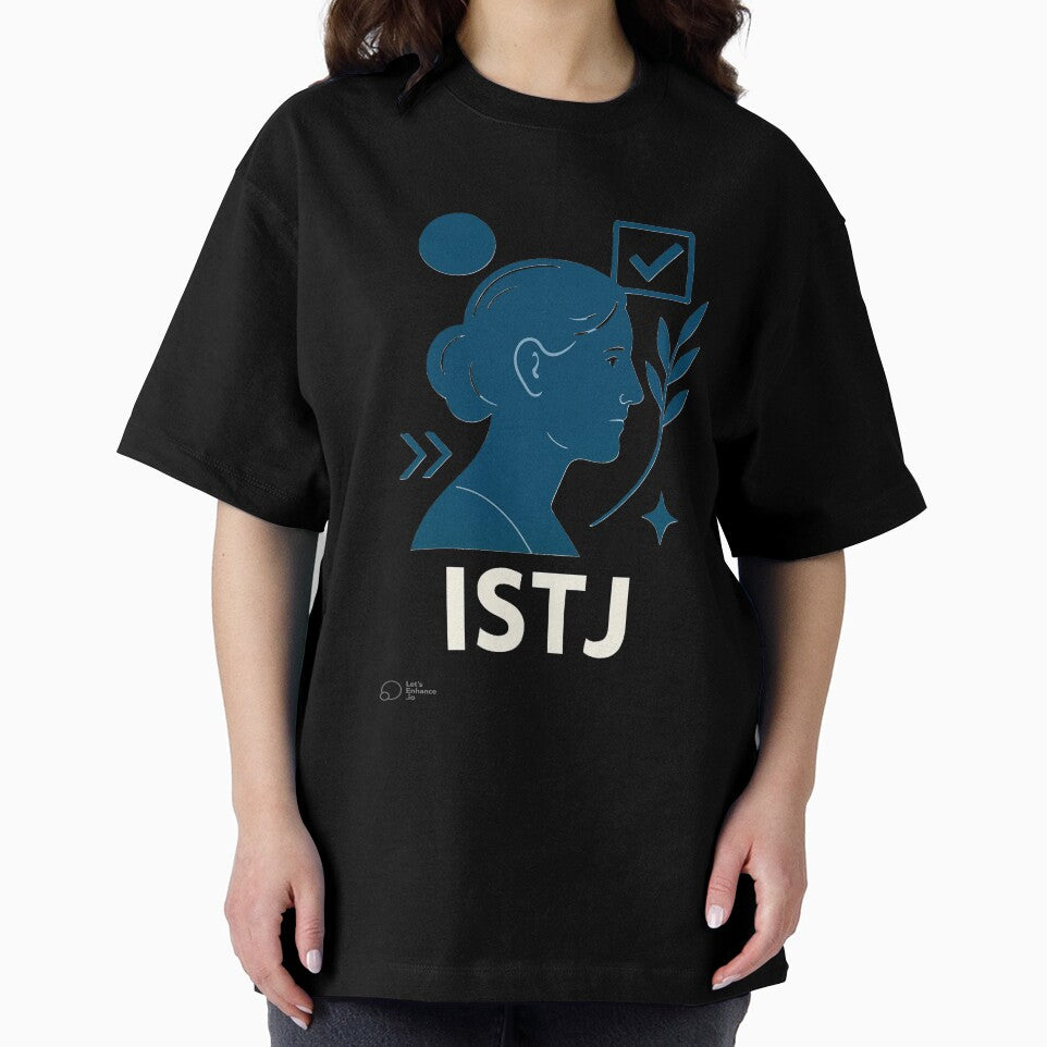 ISTJ Personality Abstract Art – MBTI Design (Center Print) by W-Rm