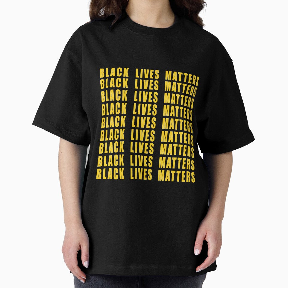 BLACK LIVES MATTER Bold Slim Fit T-Shirt by ManalBai