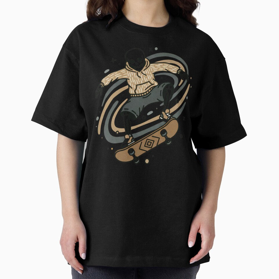 SKATER | Minimalist Skeleton Streetwear Art by DEADLINE.
