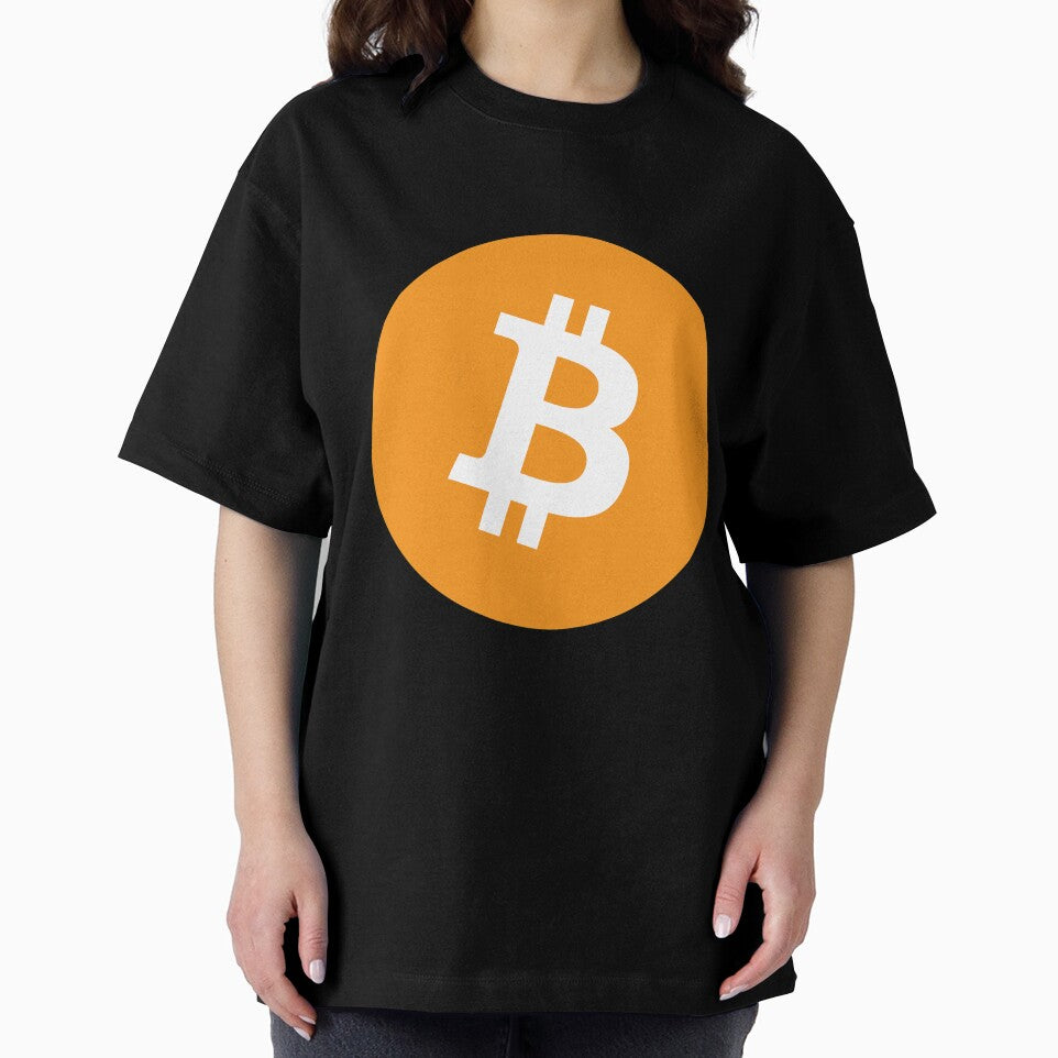 Bitcoin Official Logo Large Long Sleeve T-Shirt by Rainwater Merch