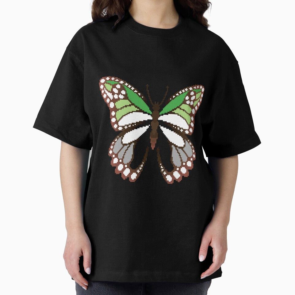 Aromantic Pride Butterfly by MetallicWings15
