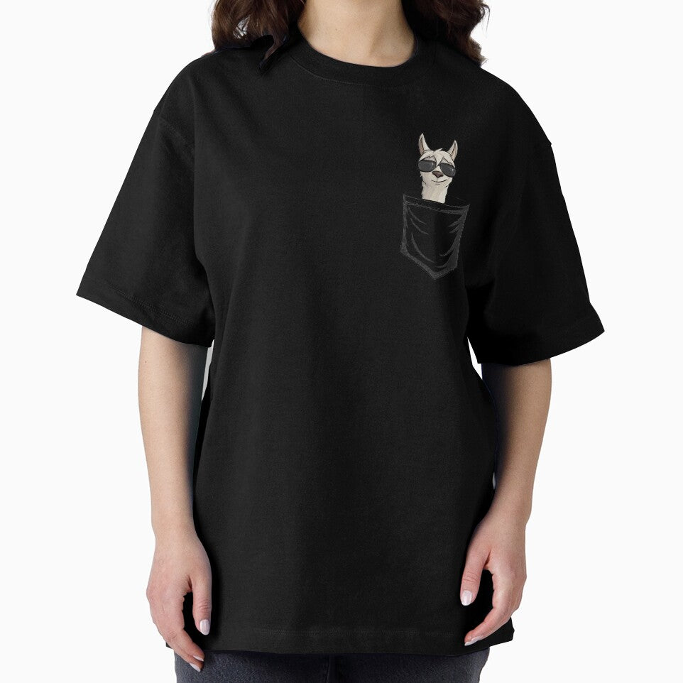 Hipster Alpaca With Sunglasses | Casual Llama In Pocket by Skizzenmonster
