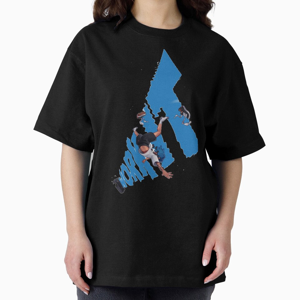 Falling Freedom Streetwear T-Shirt | Urban Chaos Aesthetic | Skate Style Graphic Design by The craft