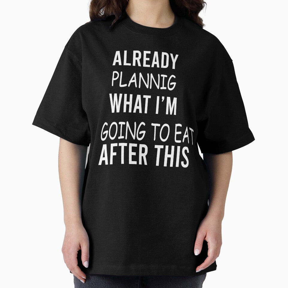 Already planning what I'm going to eat after this Slim Fit T-Shirt by paradise Shop ⭐⭐⭐⭐⭐